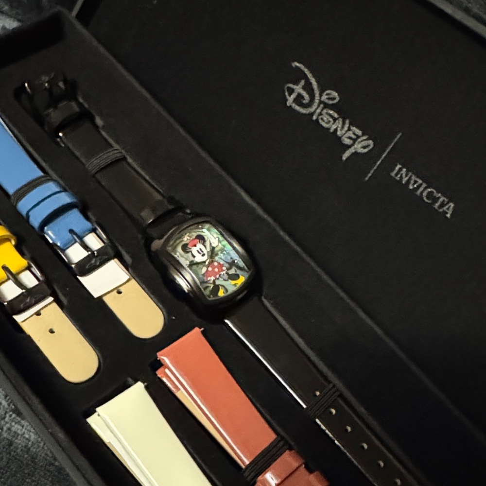 Invicta Disney Watch with Black and Colorful Straps